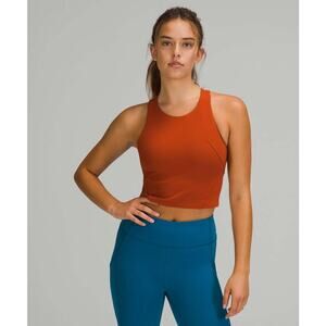 Lululemon Invigorate Training Tank Top Aztec Brick Orange Size 10 Crop Top Gym